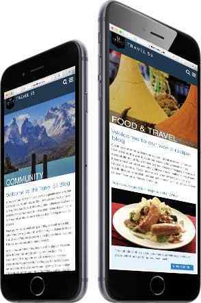 Travel 55 Mobile Community Examples